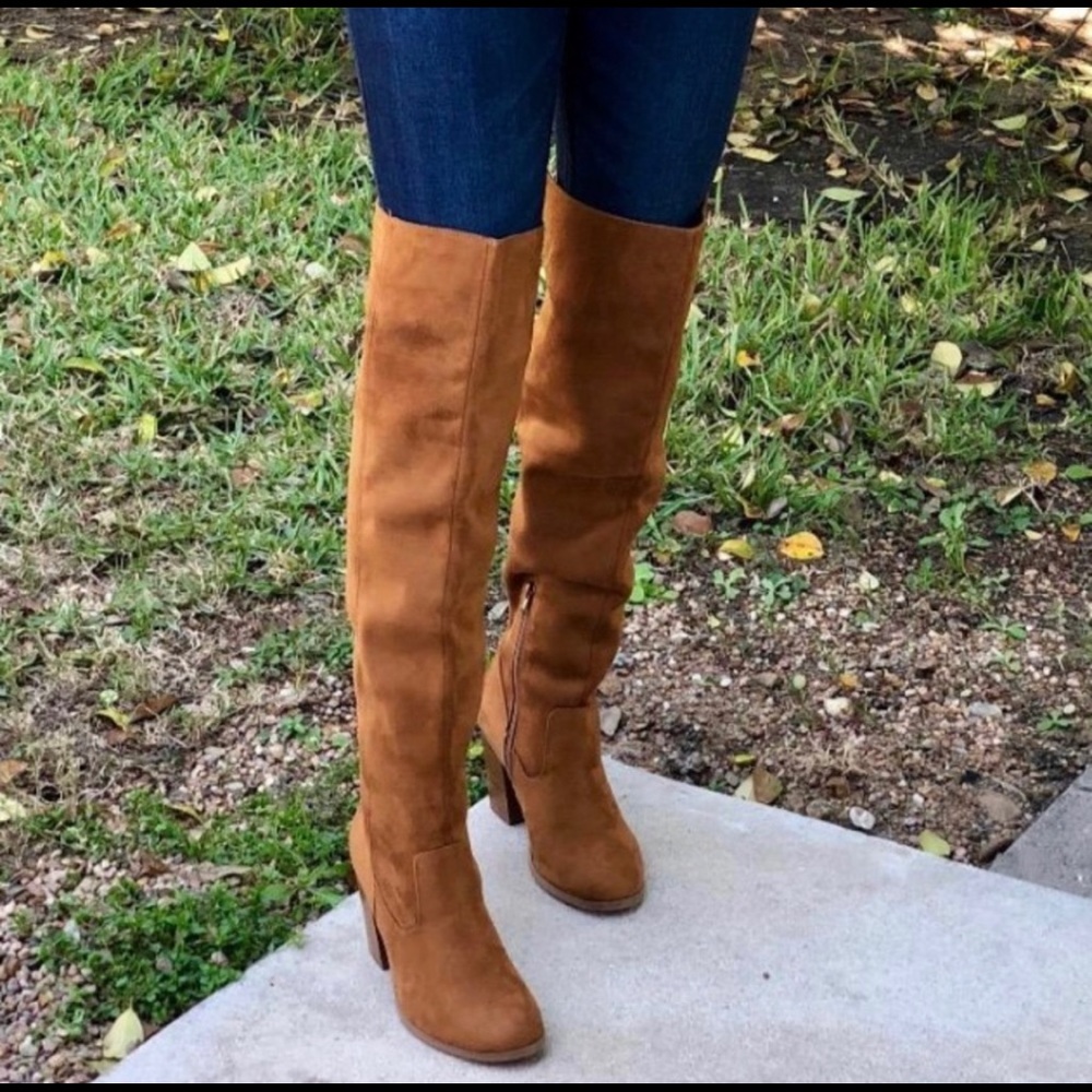 NEW! J. Adams Knee High Stacked Boots